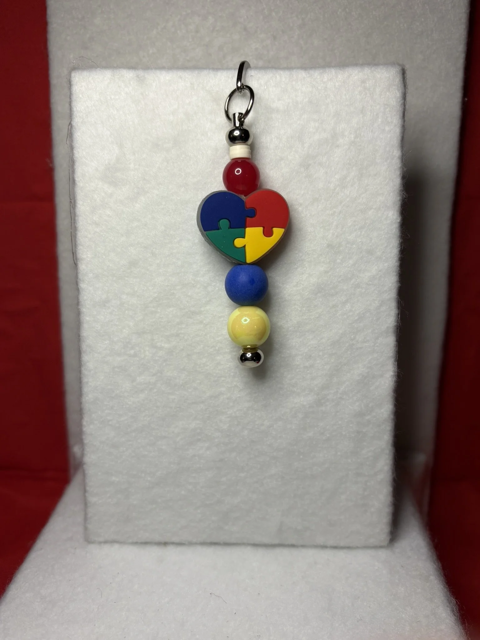 Spectrum Heart Puzzle Bookmark