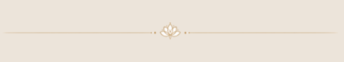 A decorative beige border with a lotus-like flower in the center.