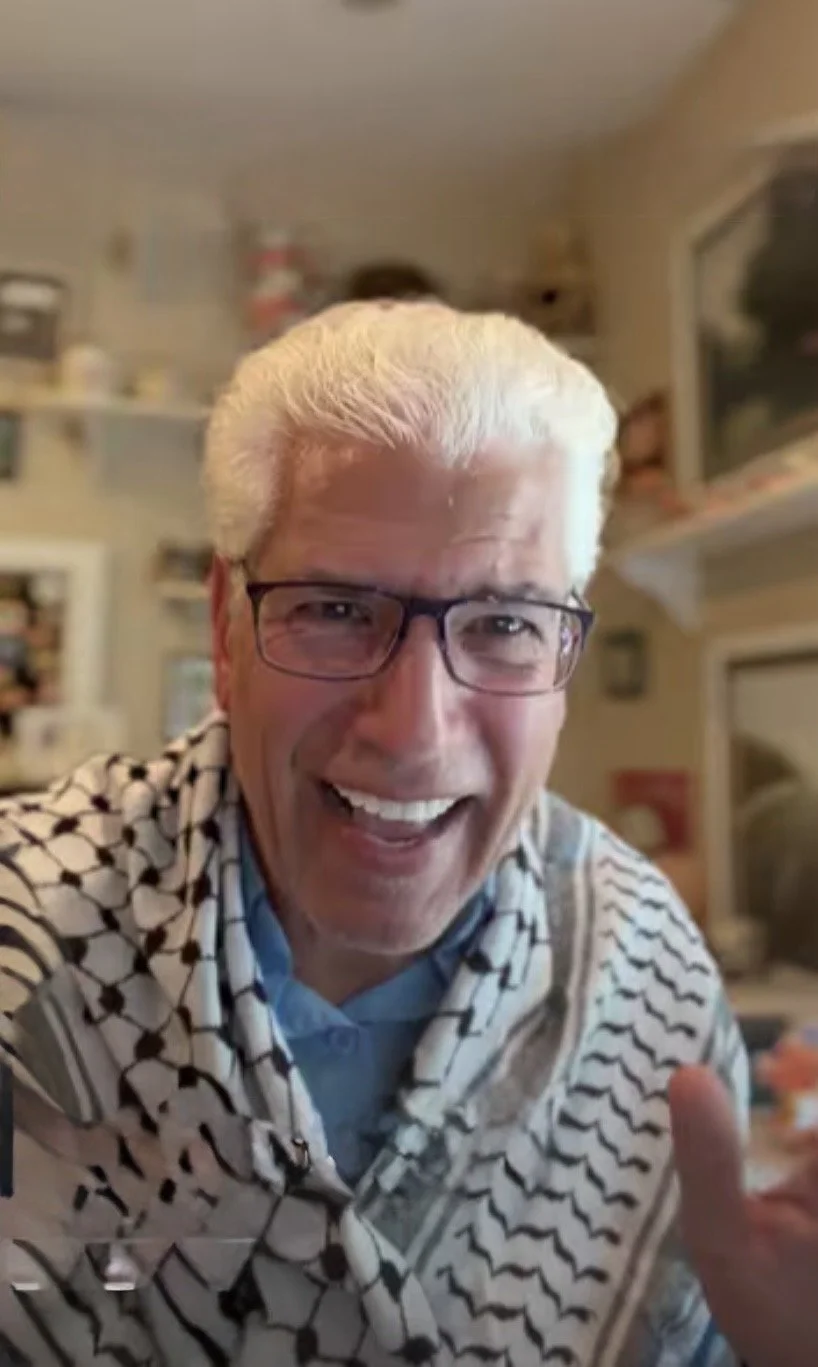 Ali Issa in a relaxed moment, reflecting the personal and conversational spirit behind Media & Reflections—short stories and reflections on faith, people, places, and the moments that stay with us.