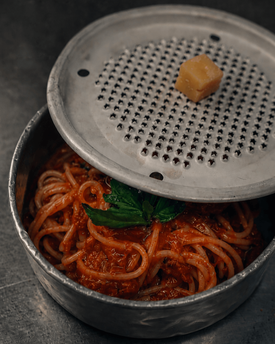 Spaguetti Pomodoro Inside our grating casserole