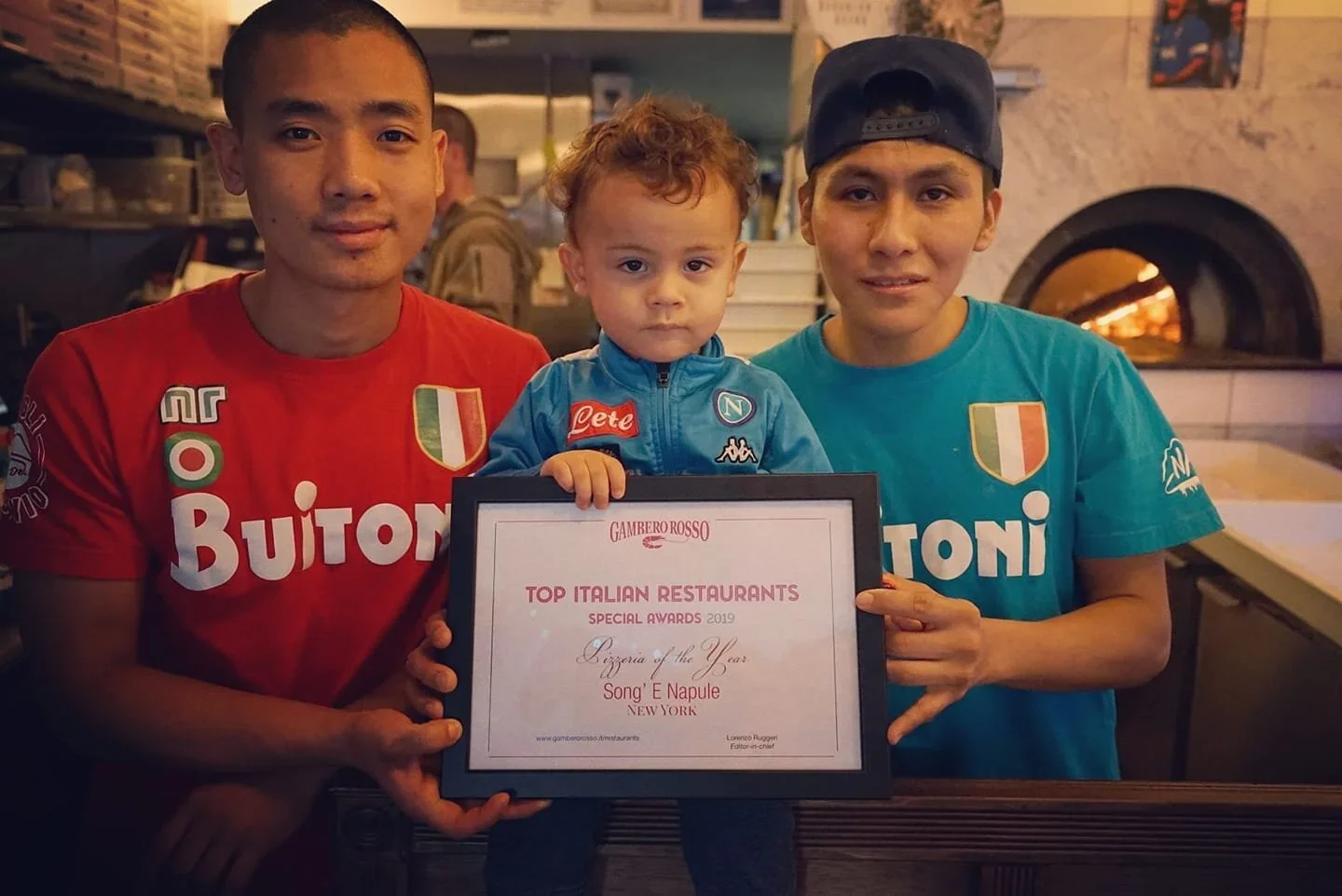 Giggino and Gennaro with Ciro's oldest son