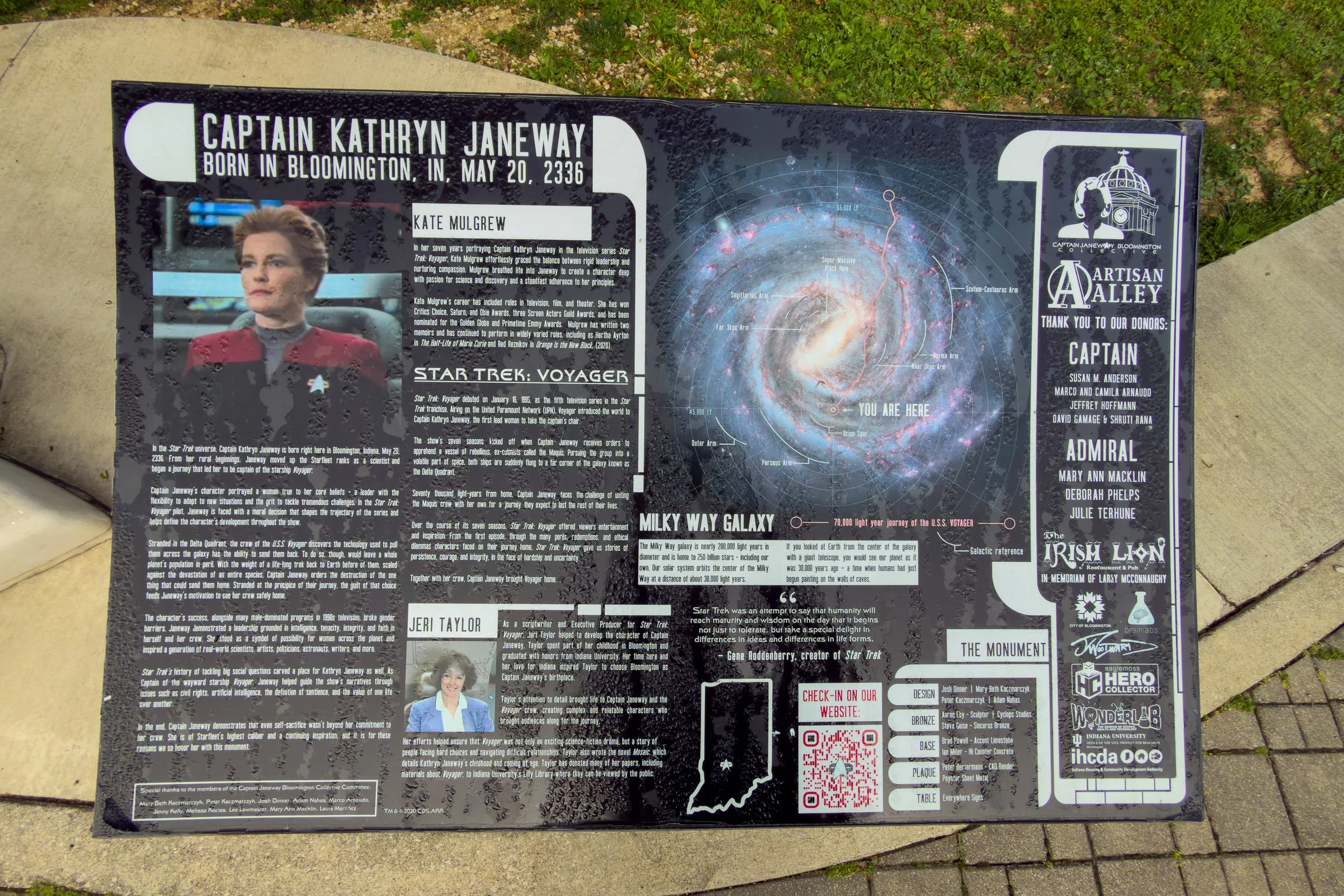 The story began with Indiana University graduate Jeri Taylor, one of the principal creative forces behind Star Trek: Voyager and a key figure in the development of Kathryn Janeway.