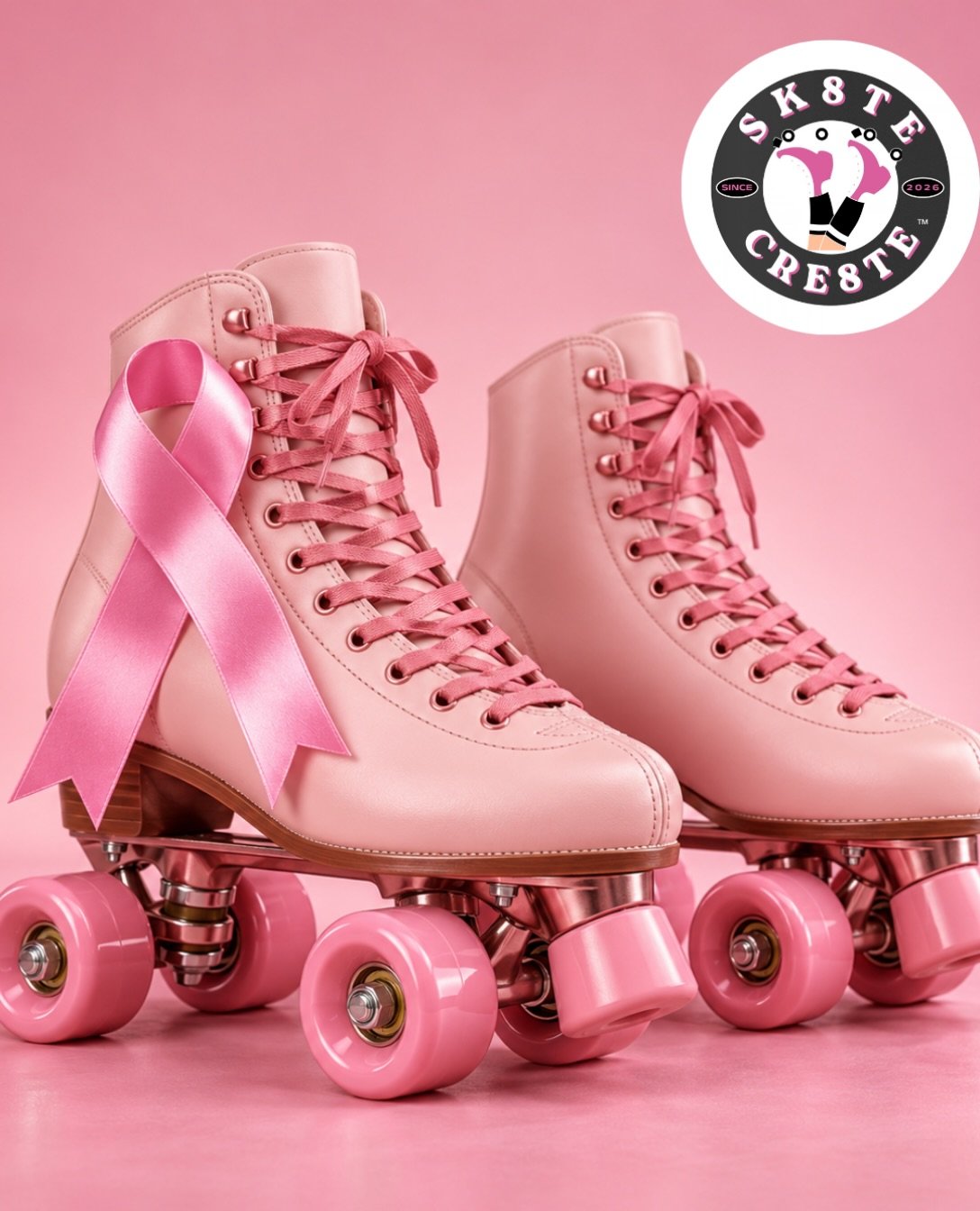 🎀 ROLL IN PINK. CONNECT WITH PURPOSE. 🛼💕

This October, Sk8te and Cre8te&trade; stands together for Breast Cancer Awareness Month.

We honor survivors, support those facing breast cancer, remember the lives lost, and recognize the families and car