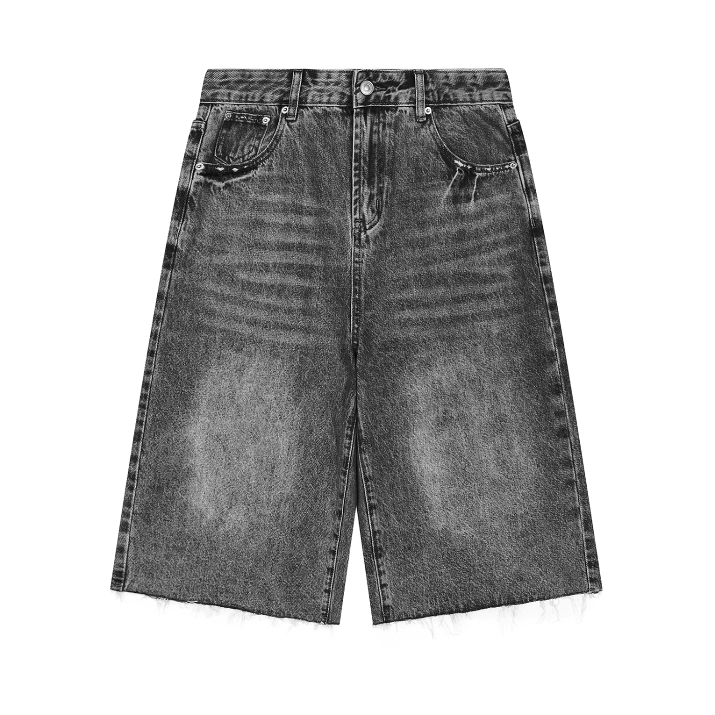 Trap Music Mach: Men’s Vintage Wide Leg Denim Shorts