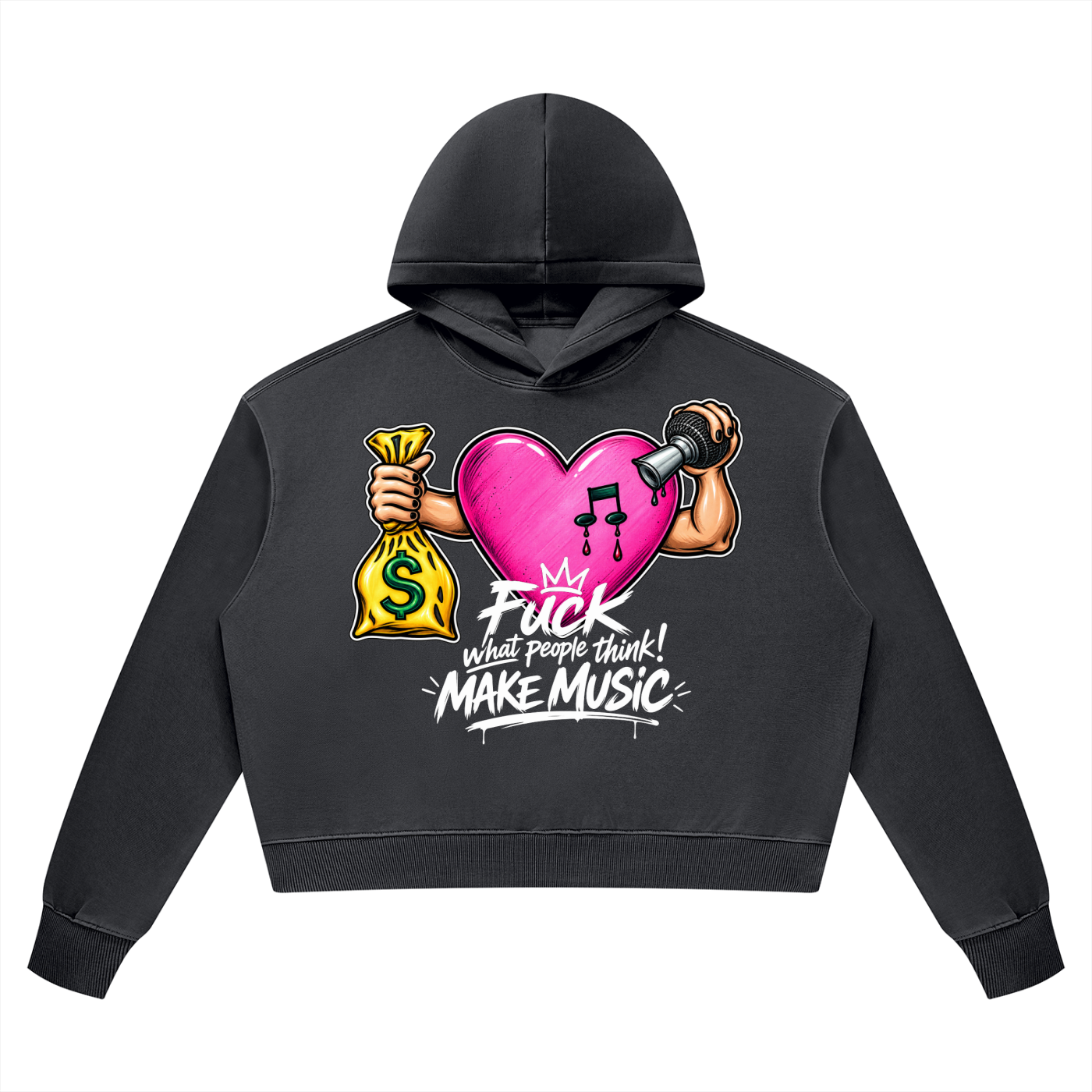 Trap Music Mach: Women’s Vintage Wash Heavyweight Hoodie