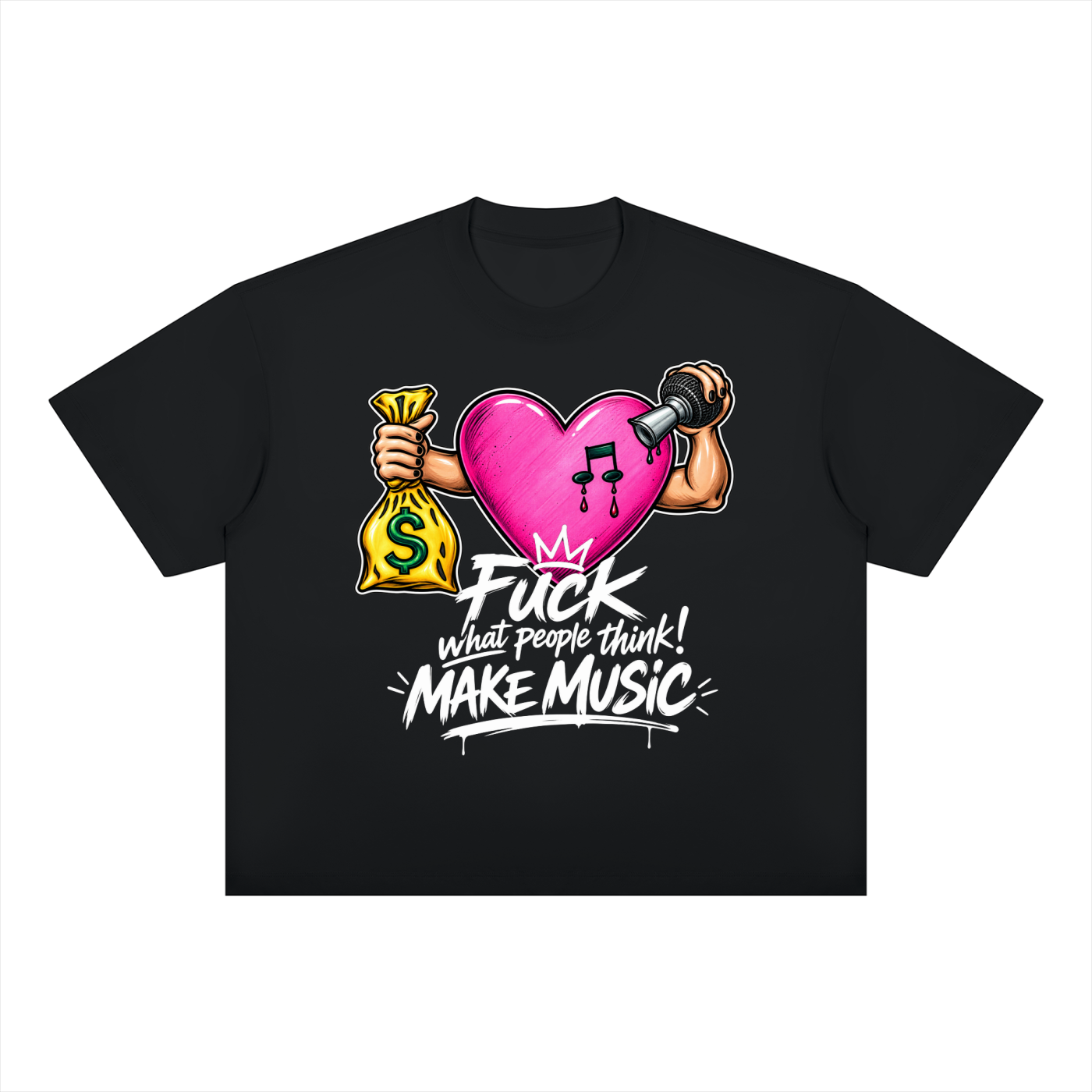 Trap Music Mach: Unisex Boxy Drop Shoulder T-Shirt
