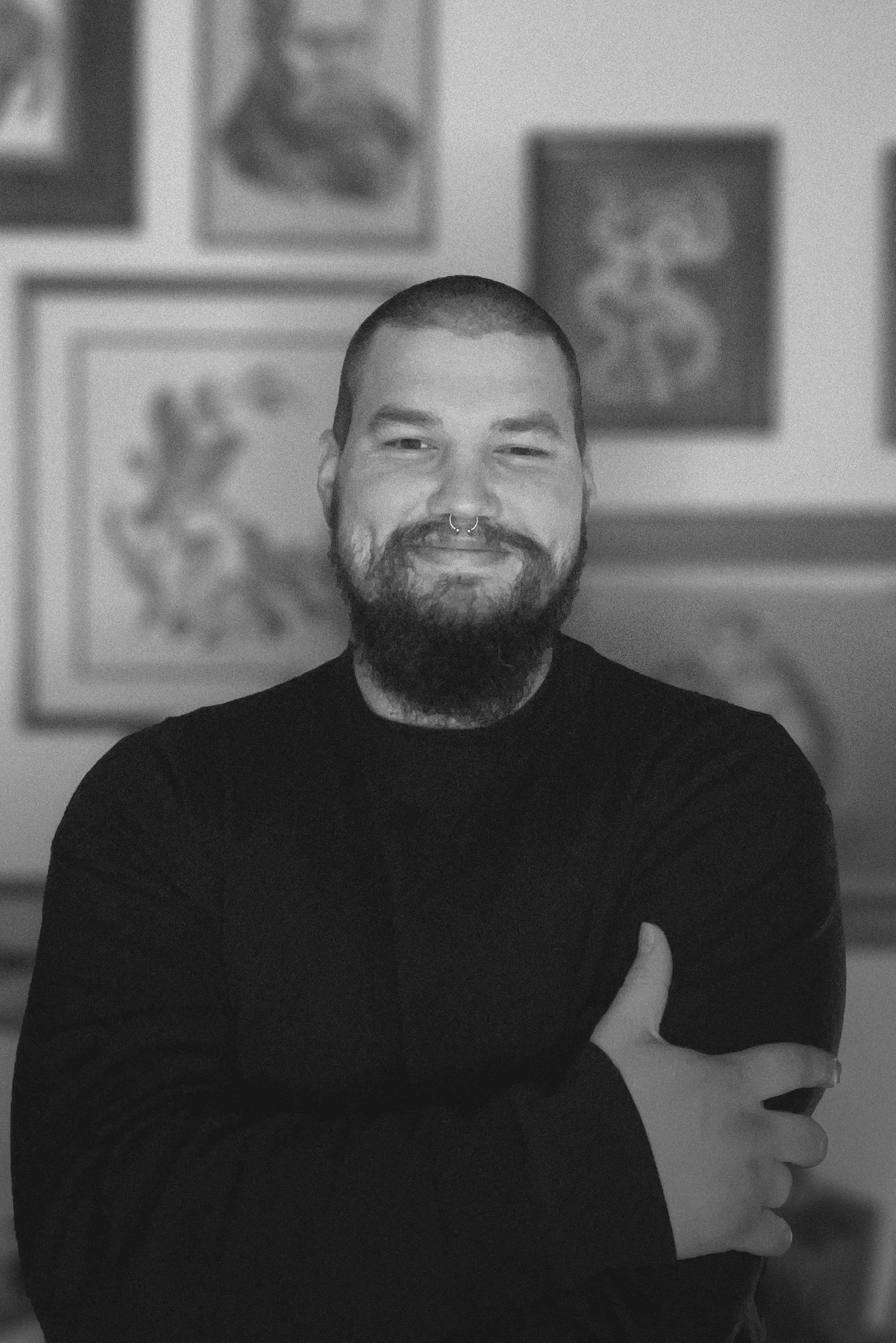 Black and white headshot of MJ Phillips