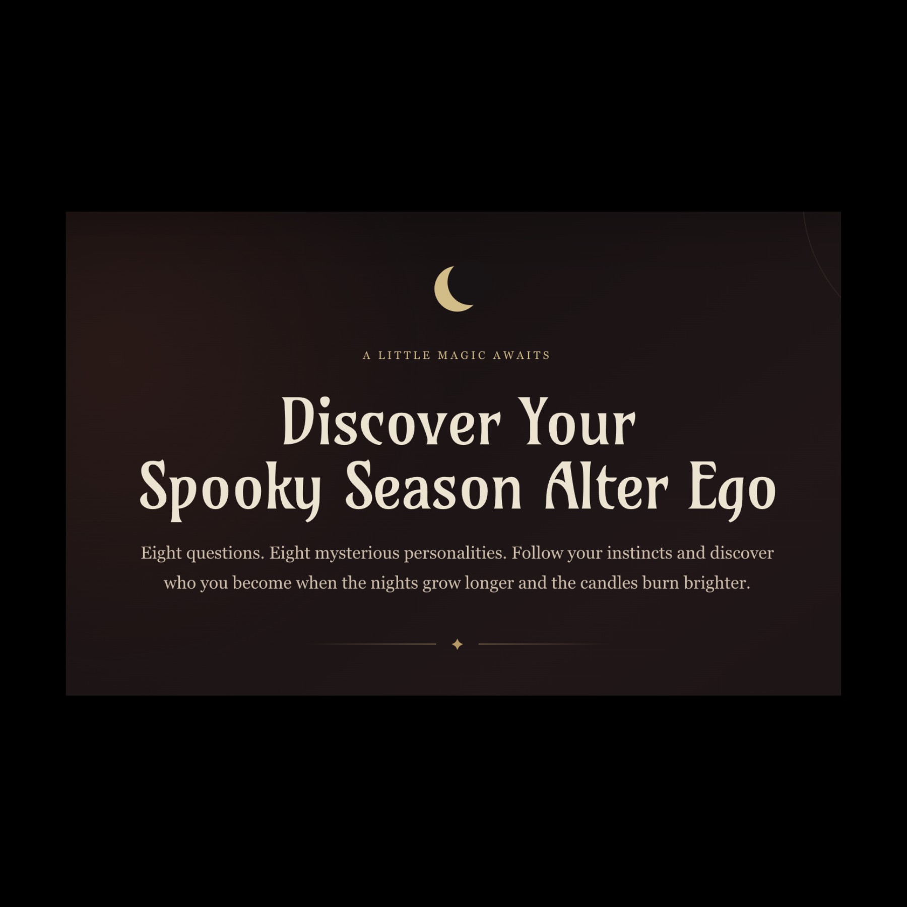 Discover Your Spooky Season Alter Ego! Take The Quiz!