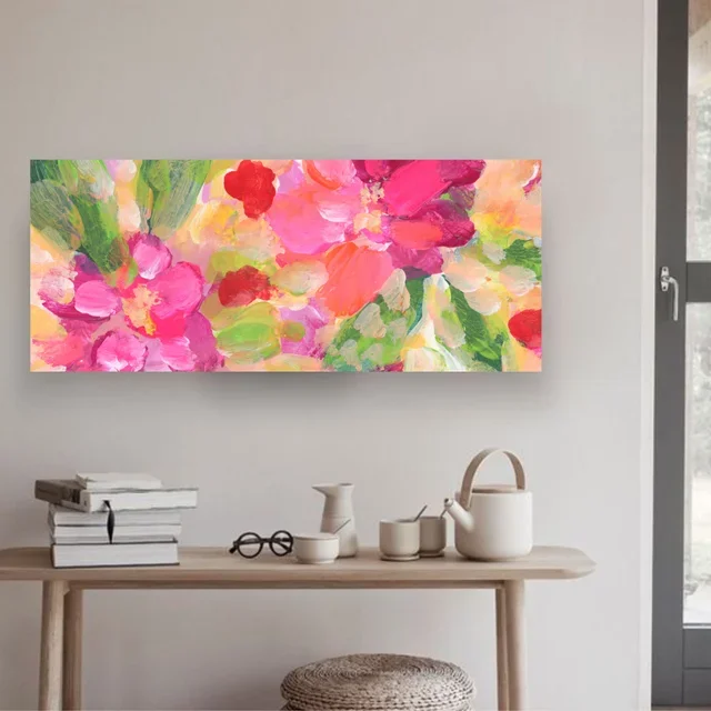 Pastel Floral Aesthetic Modern Art