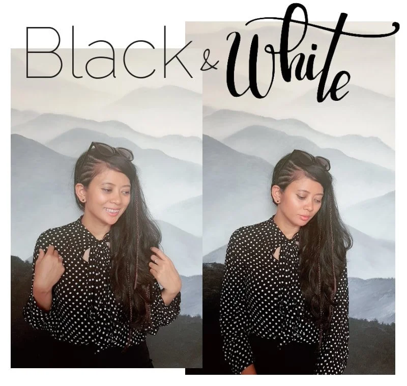 It's High Time That You Go For Black and White.