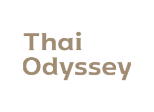 Text reading 'Thai Odyssey' on a white background.