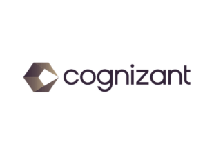 Cognizant logo with geometric hexagon symbol and company name in black text