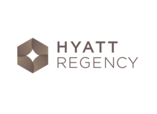 Hyatt Regency logo with a brown hexagon and the text 'HYATT REGENCY'