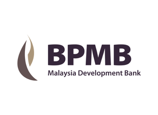 Logo of the Malaysia Development Bank (BPMB) featuring a stylized flame and the text 'BPMB Malaysia Development Bank'.