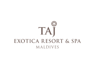 Taj Exotica Resort & Spa Maldives logo on a white background.