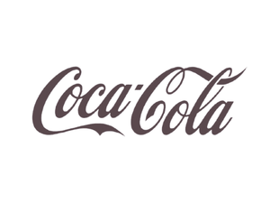 Coca-Cola logo in black script font