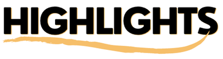 Highlights logo in black and gold