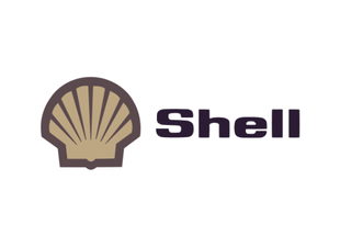 Shell logo with a stylized shell icon and the word 'Shell' in bold dark purple text.