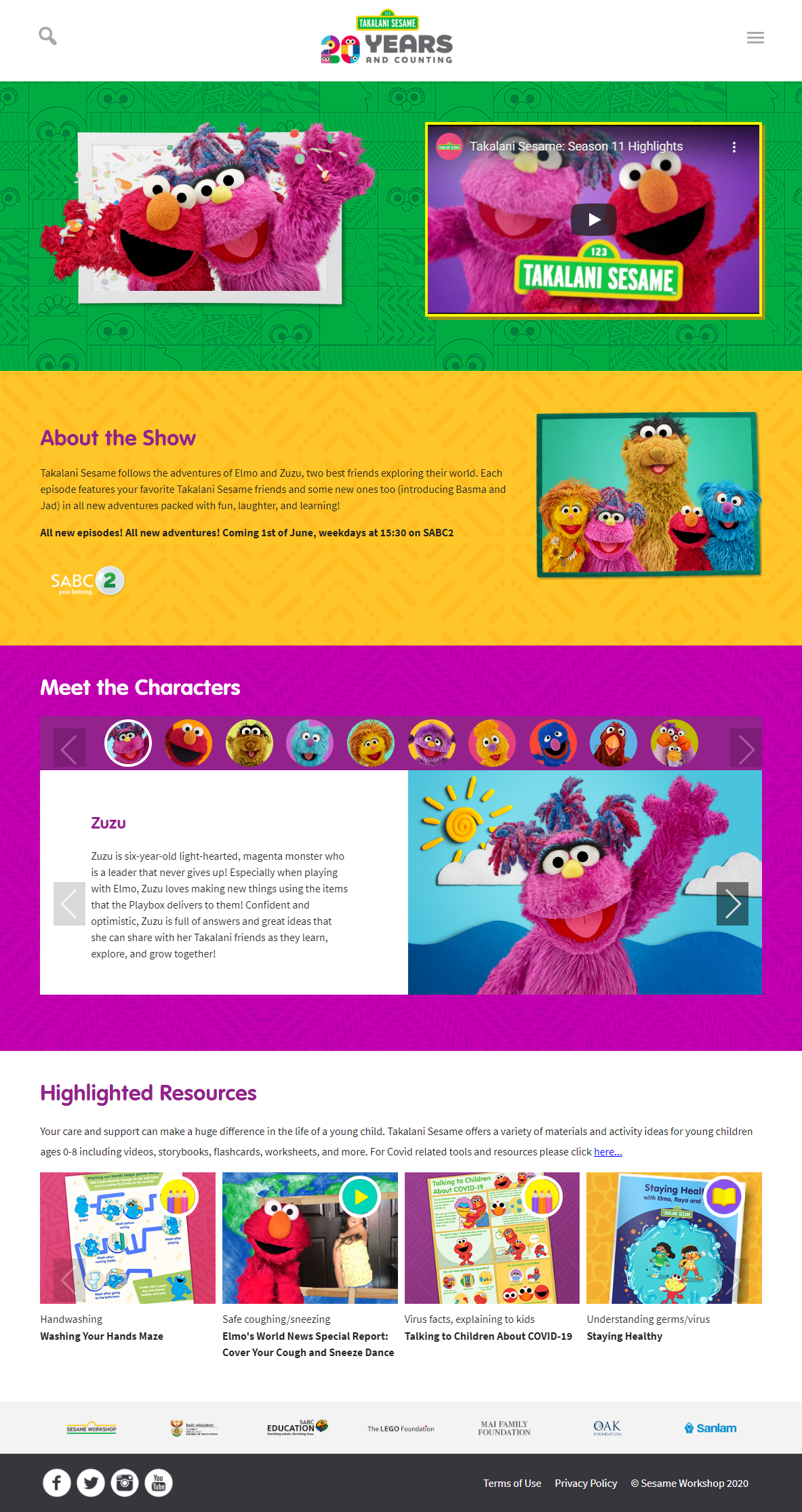 Sesame Workshop web