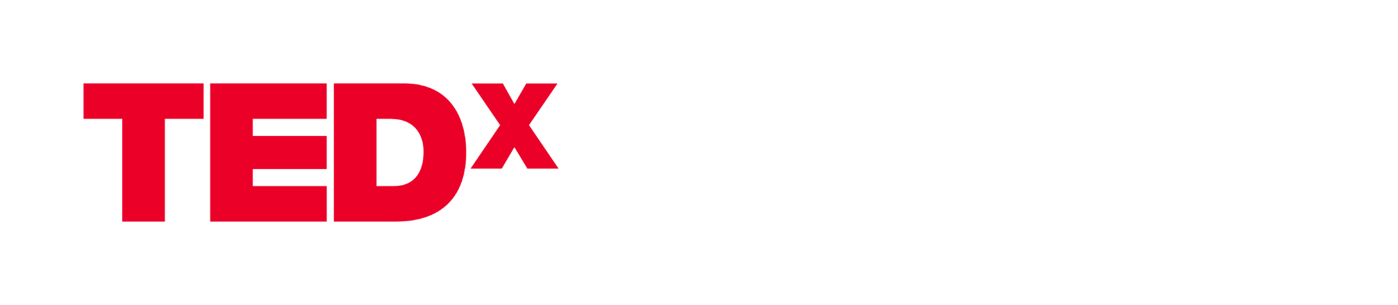 Logo de TEDxBusiness en blanc et rouge sur fond noir.