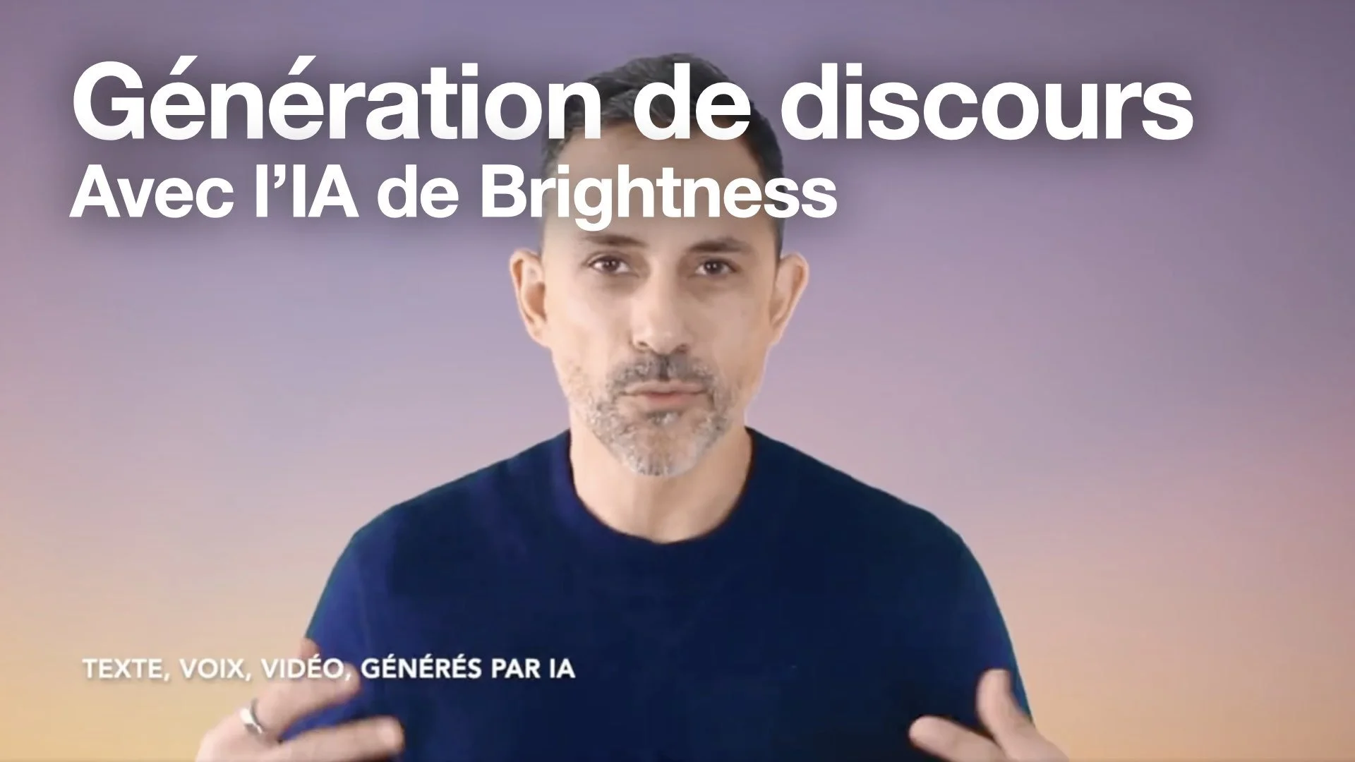 Générez des discours inspirants grâce à l’IA de Brightness.