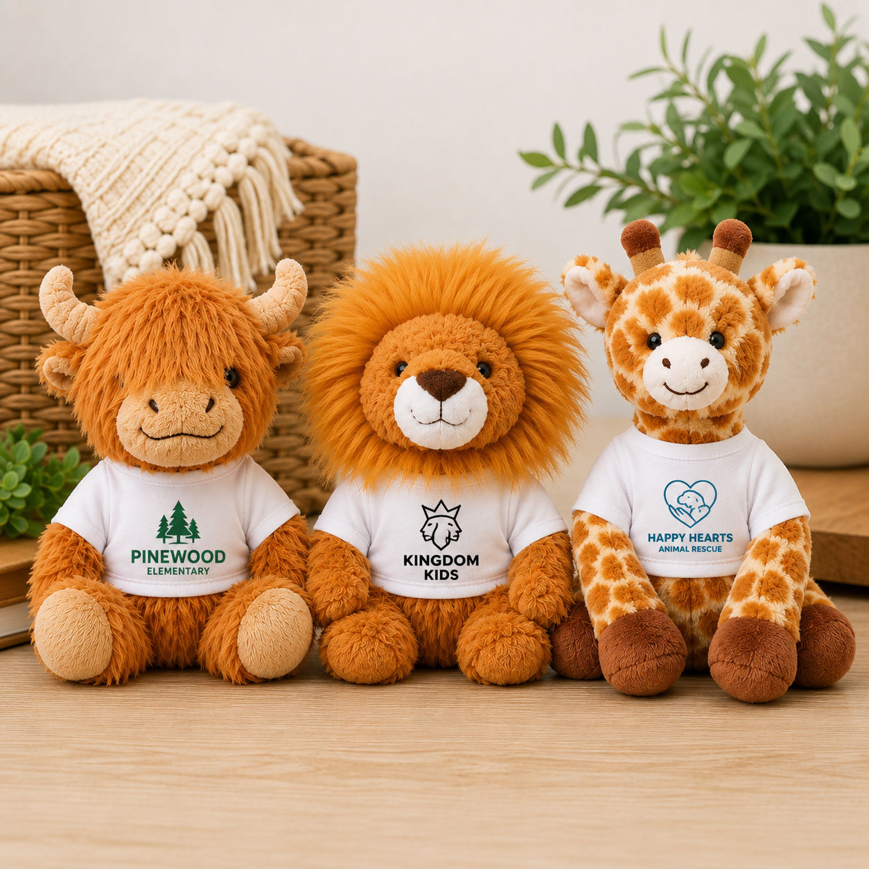 Animal Plush with Branded T-Shirt