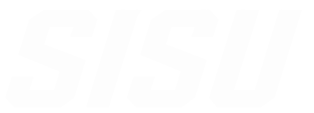 SISU logo in white text on black background