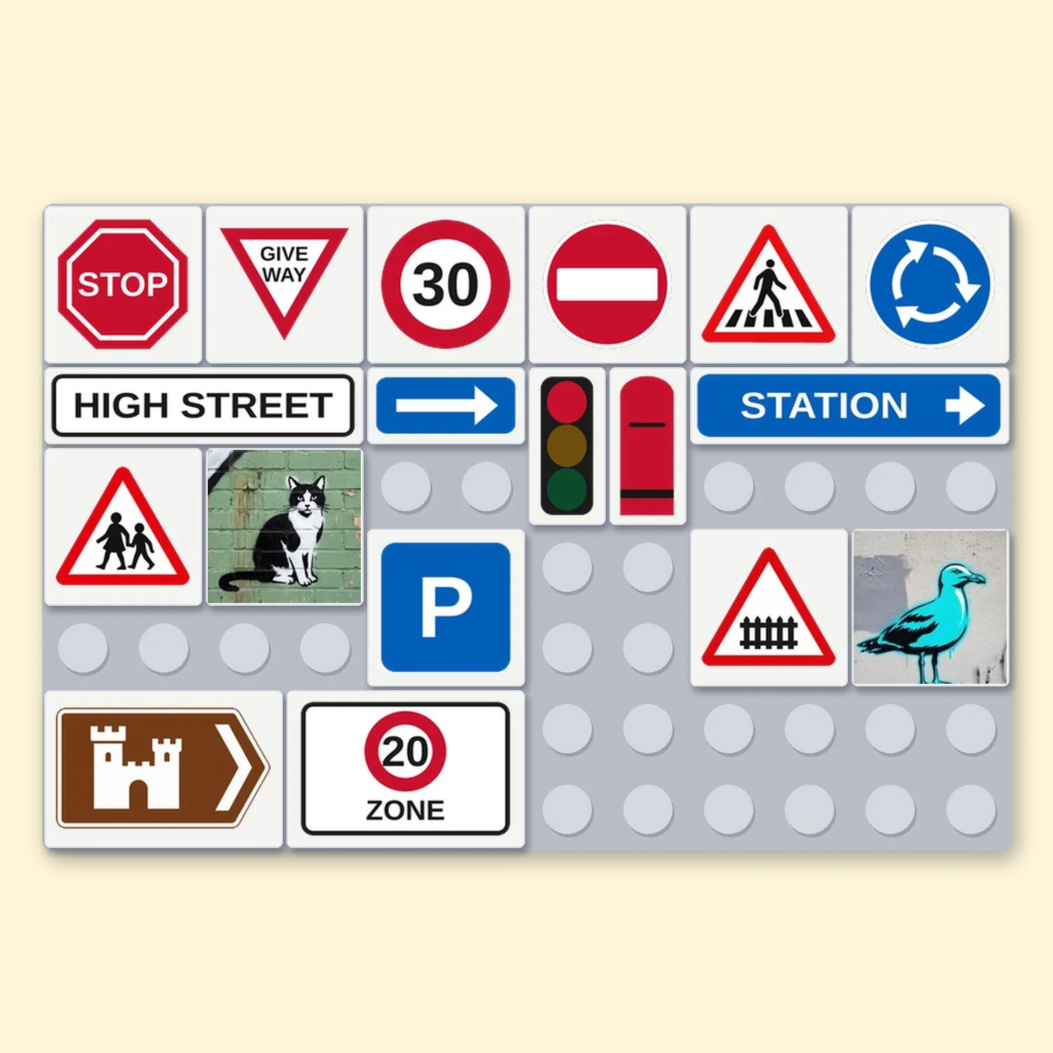 Printed tiles, stickers or a ready-made pack: which suits your city?