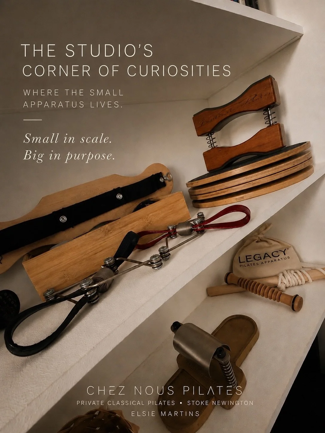 Meet some of the smaller members of the classical Pilates family. 

They may not get quite as much attention, but these small pieces of apparatus are an important part of the classical Pilates system.

Feet, ankles, wrists, hips, knees; each one has 