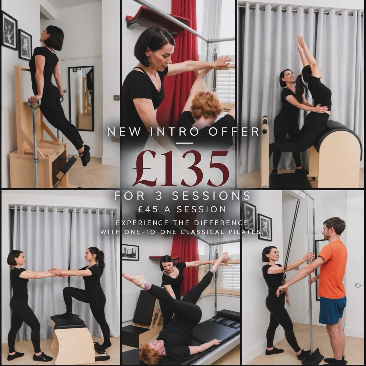✨NEW CLIENT OFFER✨

3 PRIVATE SESSIONS / &pound;135
&pound;45 PER SESSION

WHY THREE?

One session is an introduction.

Three gives us time to get to know how you move &mdash; and start building a practice around you.

ONE BODY. ONE TEACHER.

Three s