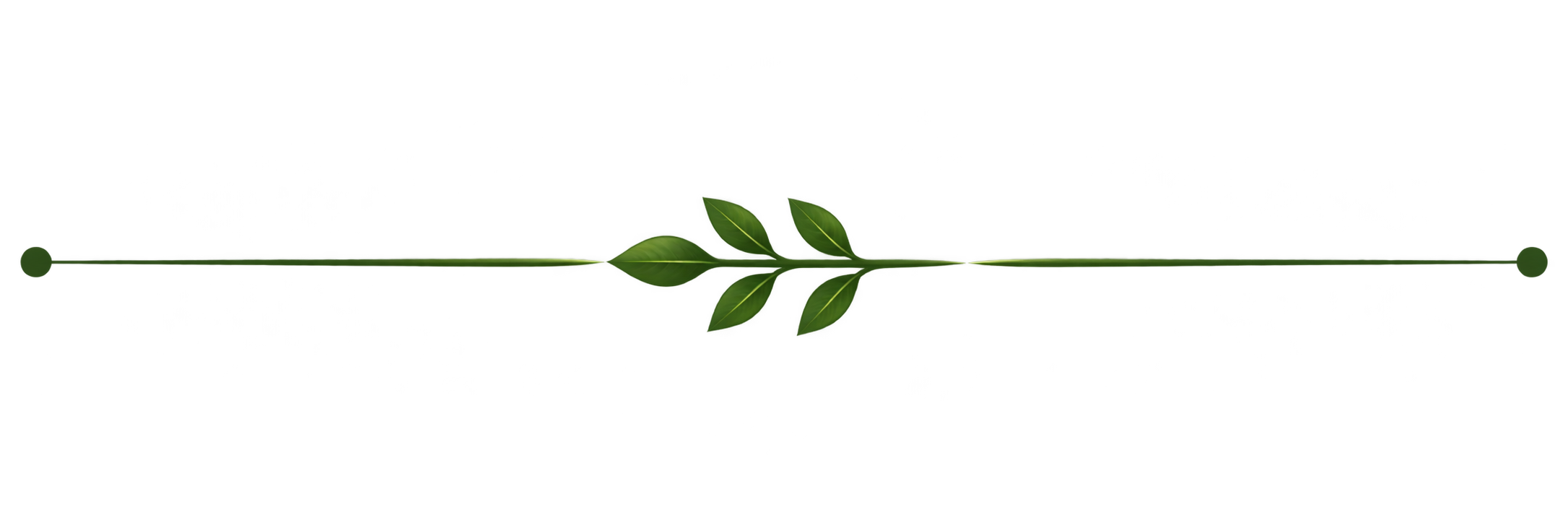 Stylized green leaf and branch design with a gold rectangle on a transparent background.