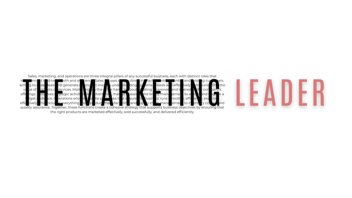 The Marketing Leader