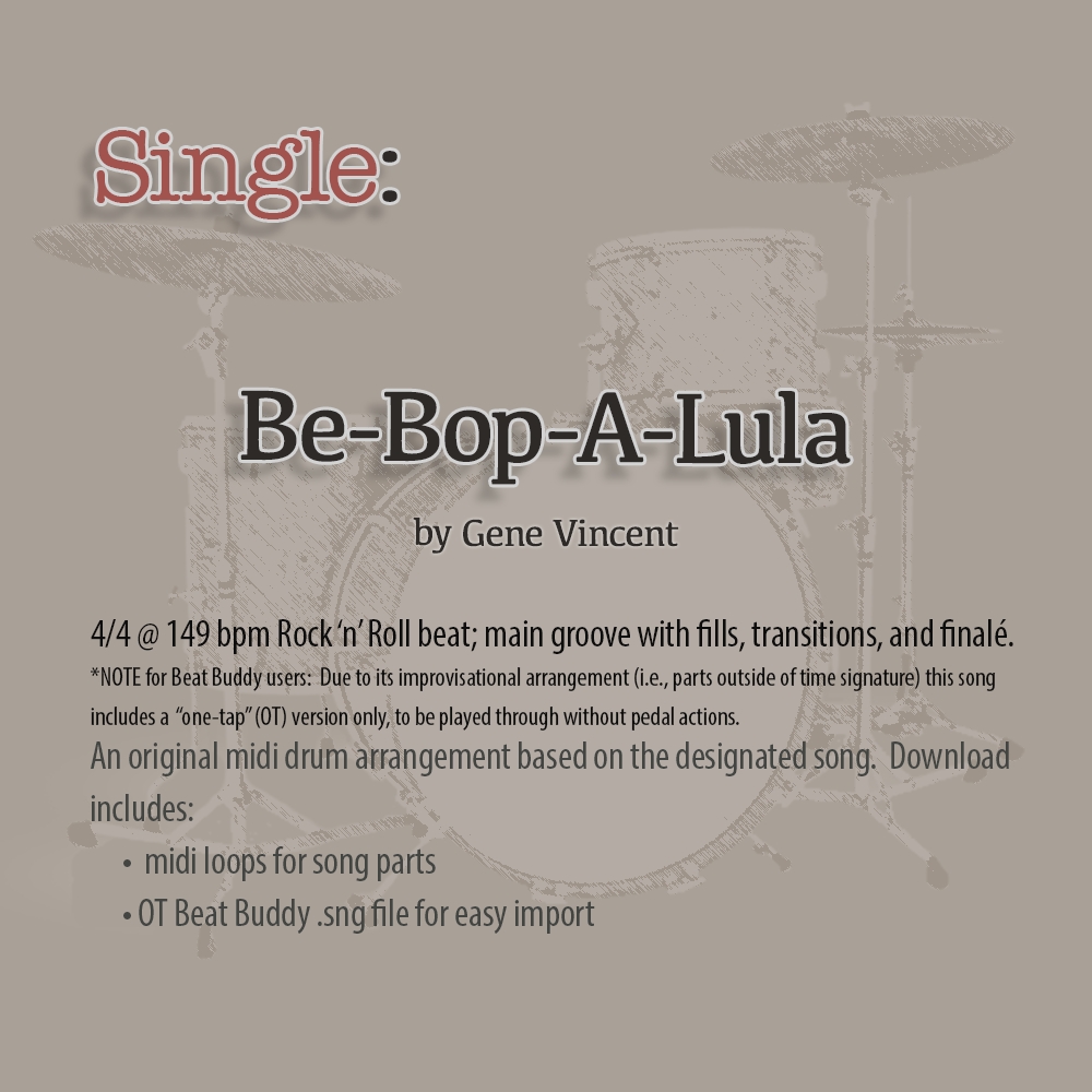 Single: Be-Bop-A-Lula by Gene Vincent (OT)
