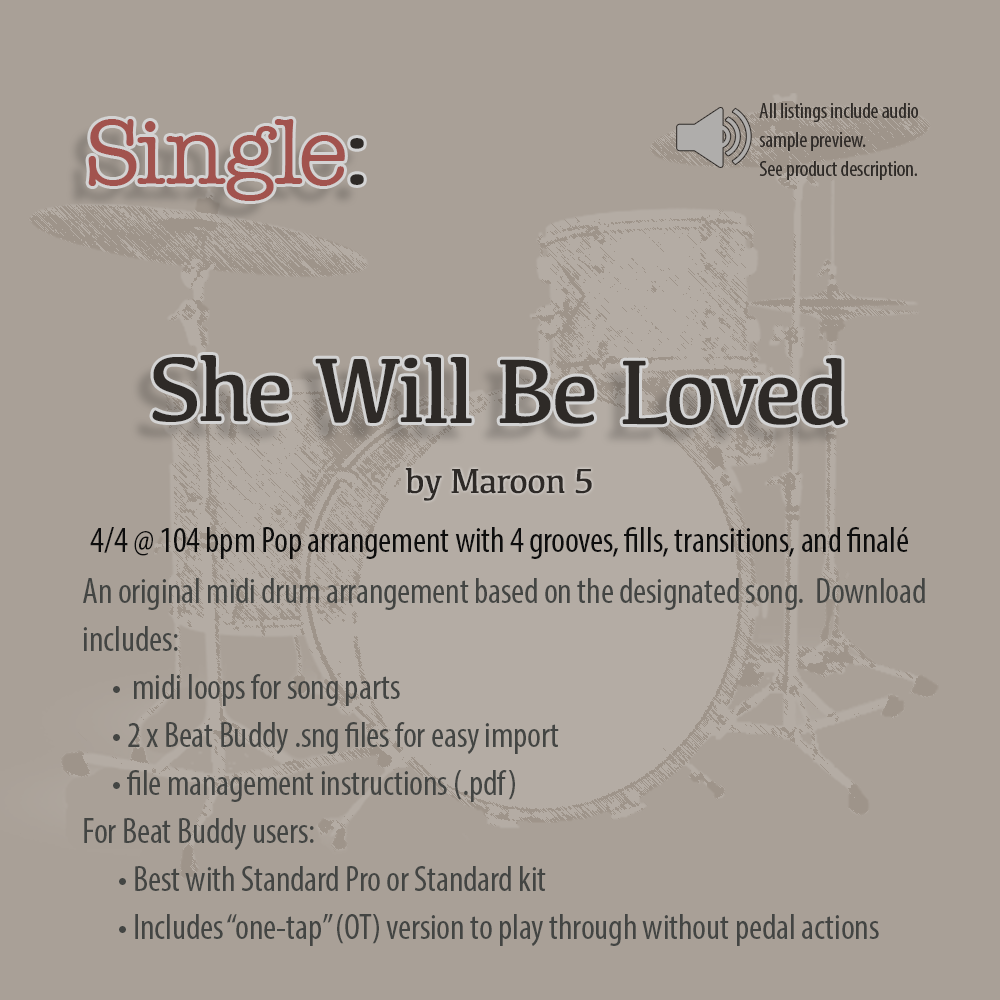 Single: She Will Be Loved (OT)
