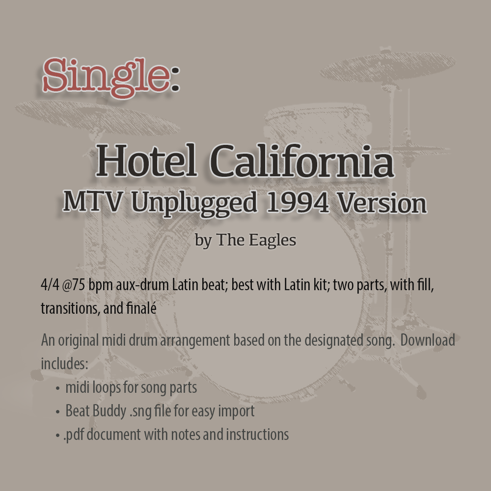 Single: Hotel California 1994 MTV Unplugged Acoustic Version