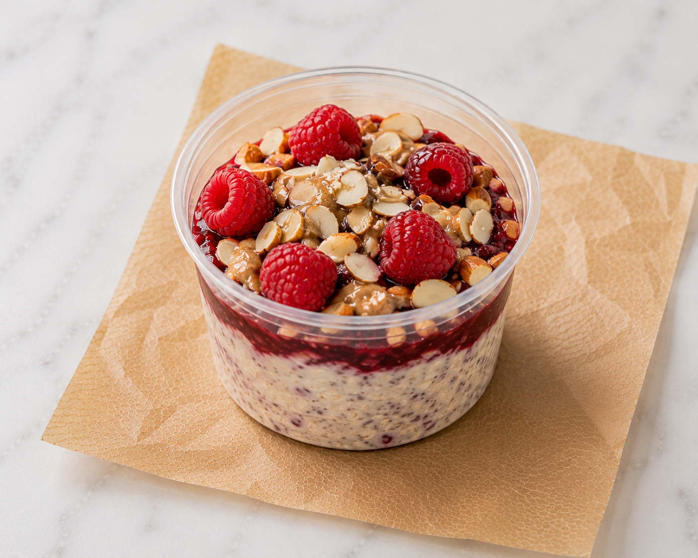 Raspberry & Almond Overnight Oats
