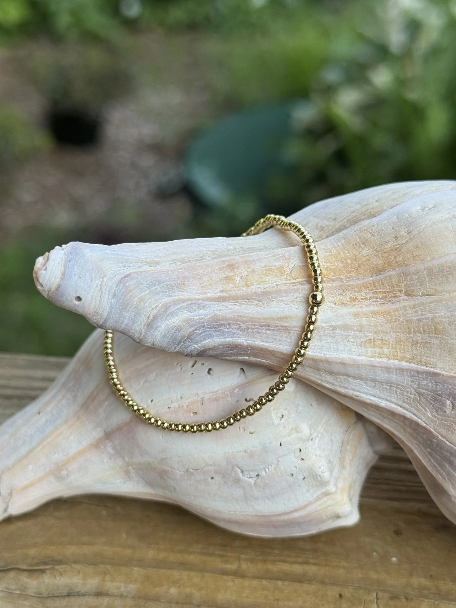 Handcrafted Gold-Filled Beaded Bracelet