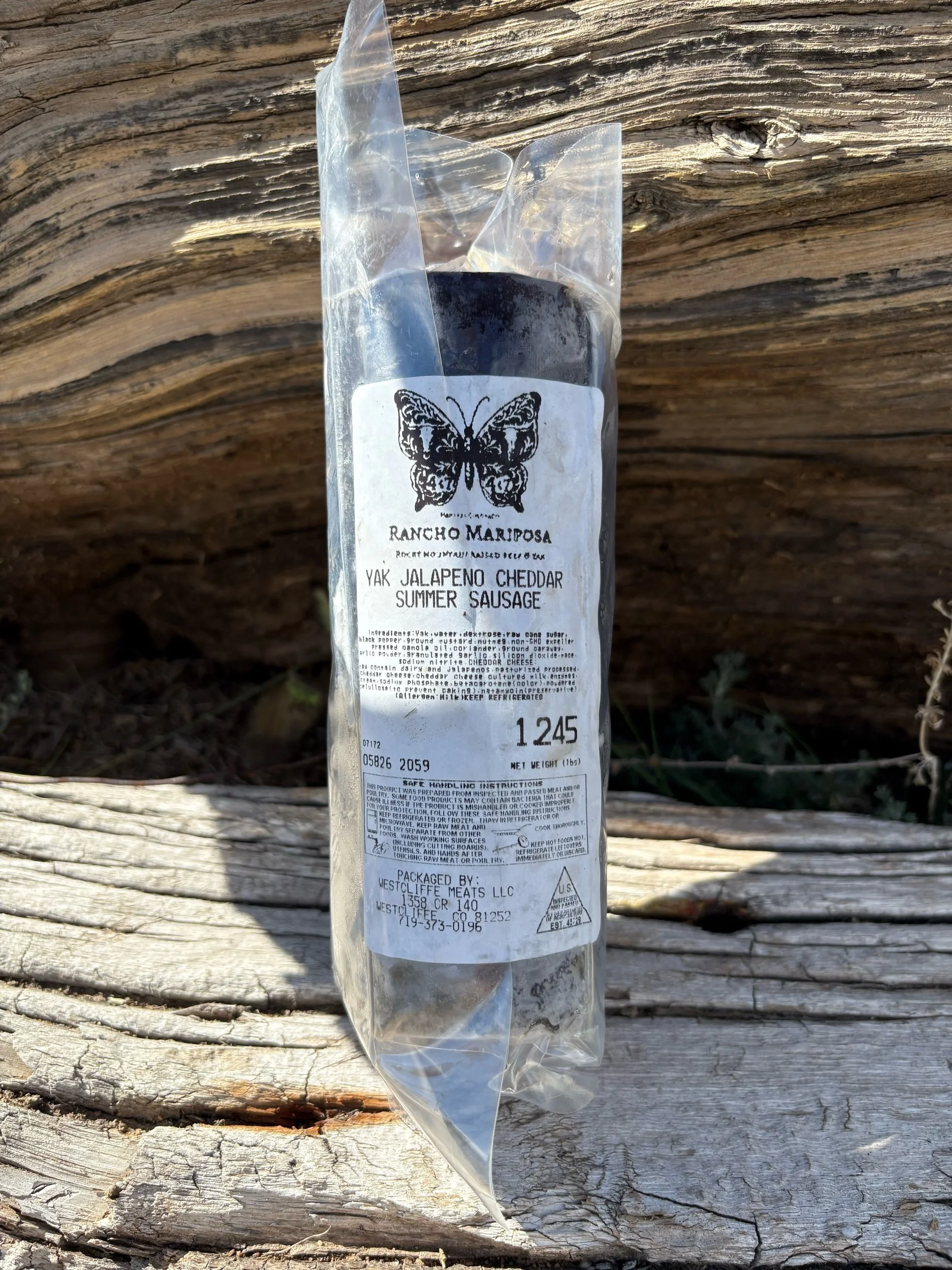 Yak Summer Sausage- Original