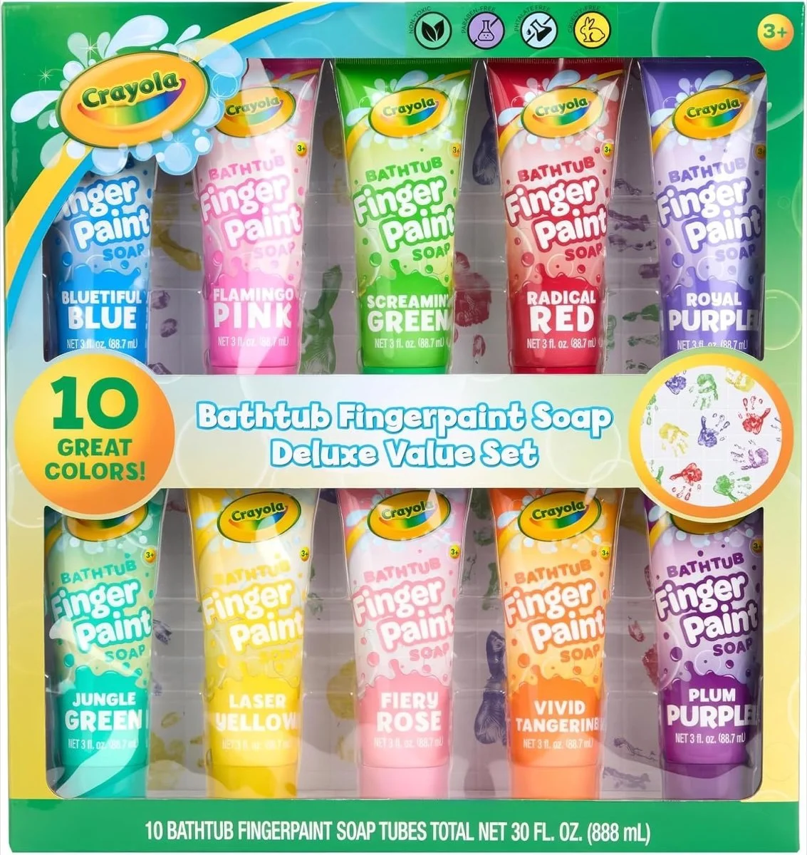 Crayola bathtub fingerpaint