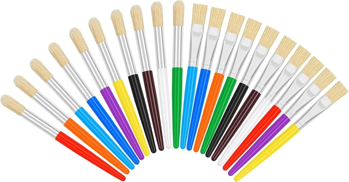 Kids paint brushes