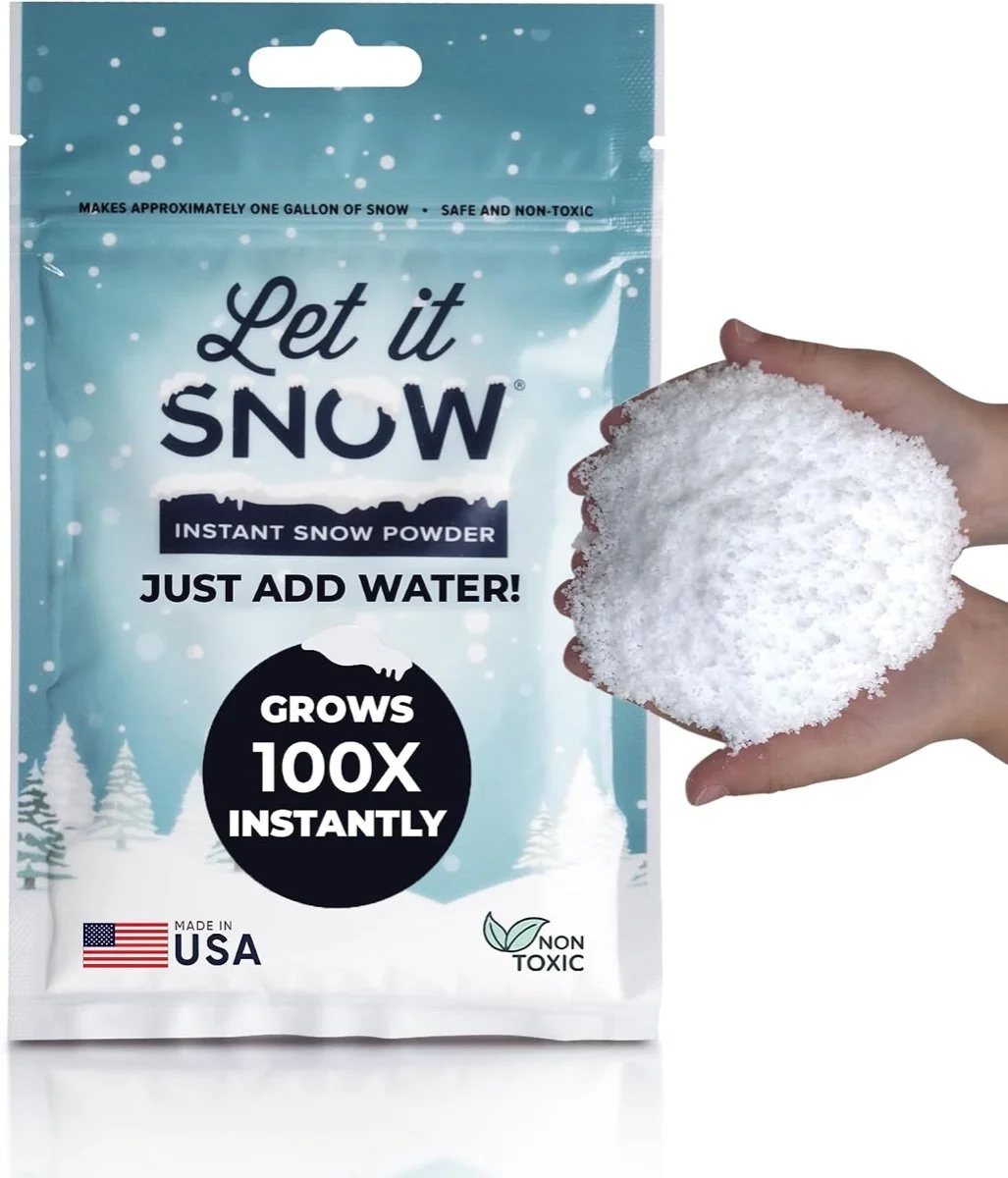 Instant fake snow