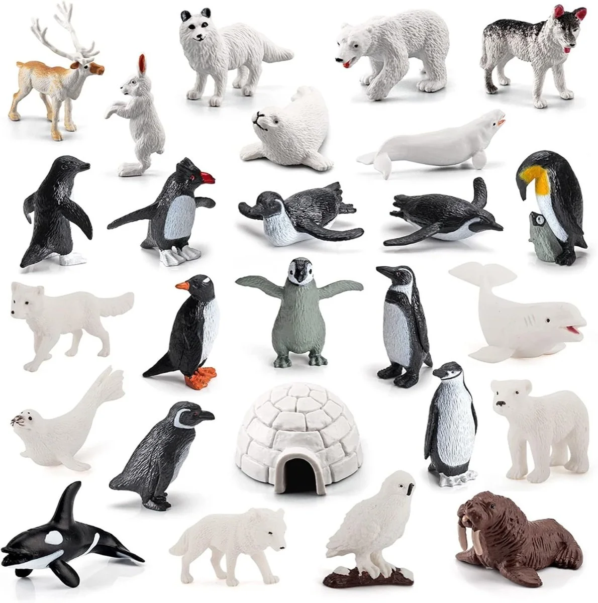 Arctic animal figures