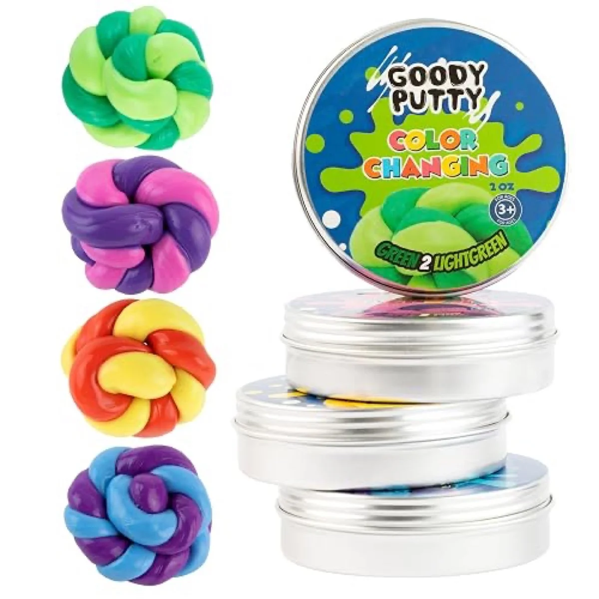 Color changing putty