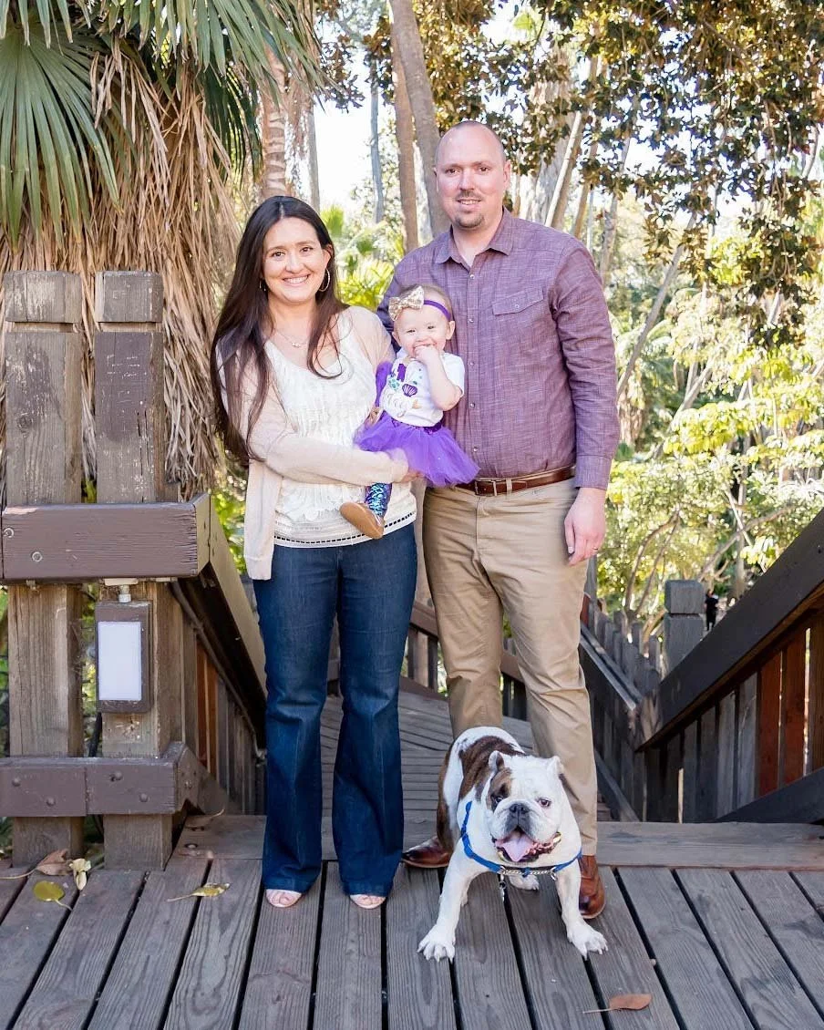 Nick Meeker, Vice President at Leading ADs with his family