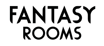 Fantasy Rooms logo in black text