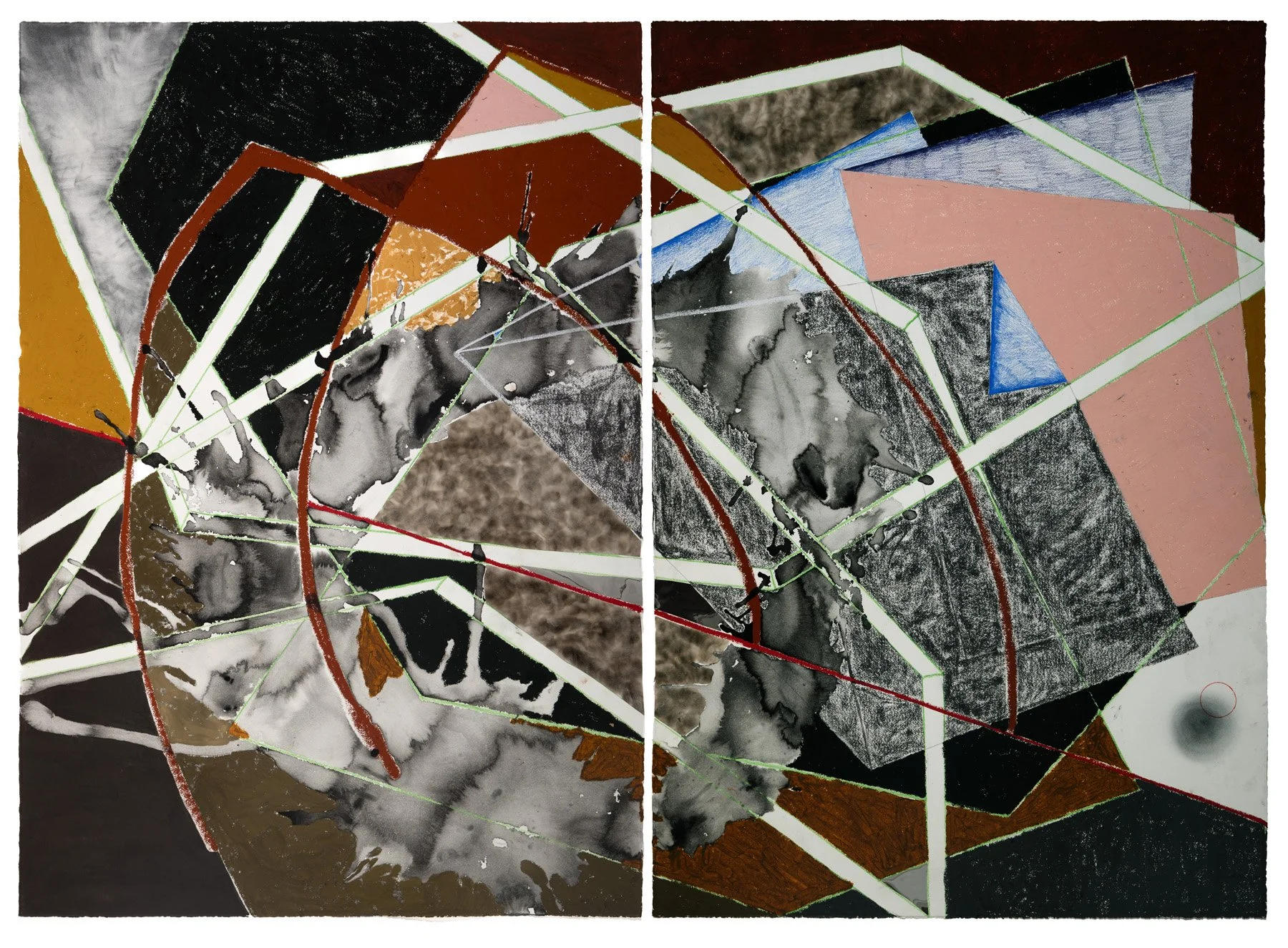 The Emergence of a Second Interior, The Couple at Infinity
60 x 82 inches on paper
2025