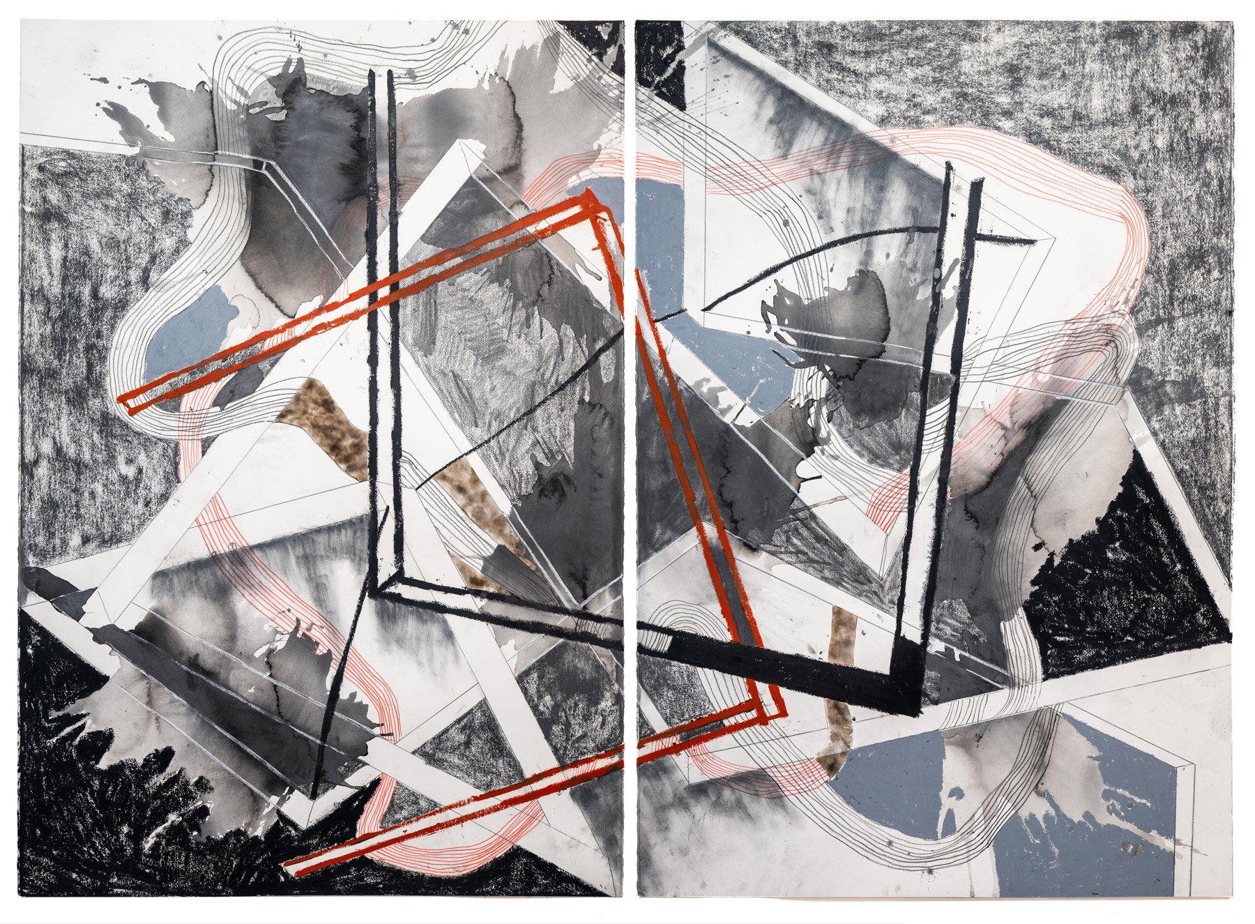 The Couple, A Model
60 x 82 inches on paper
2024