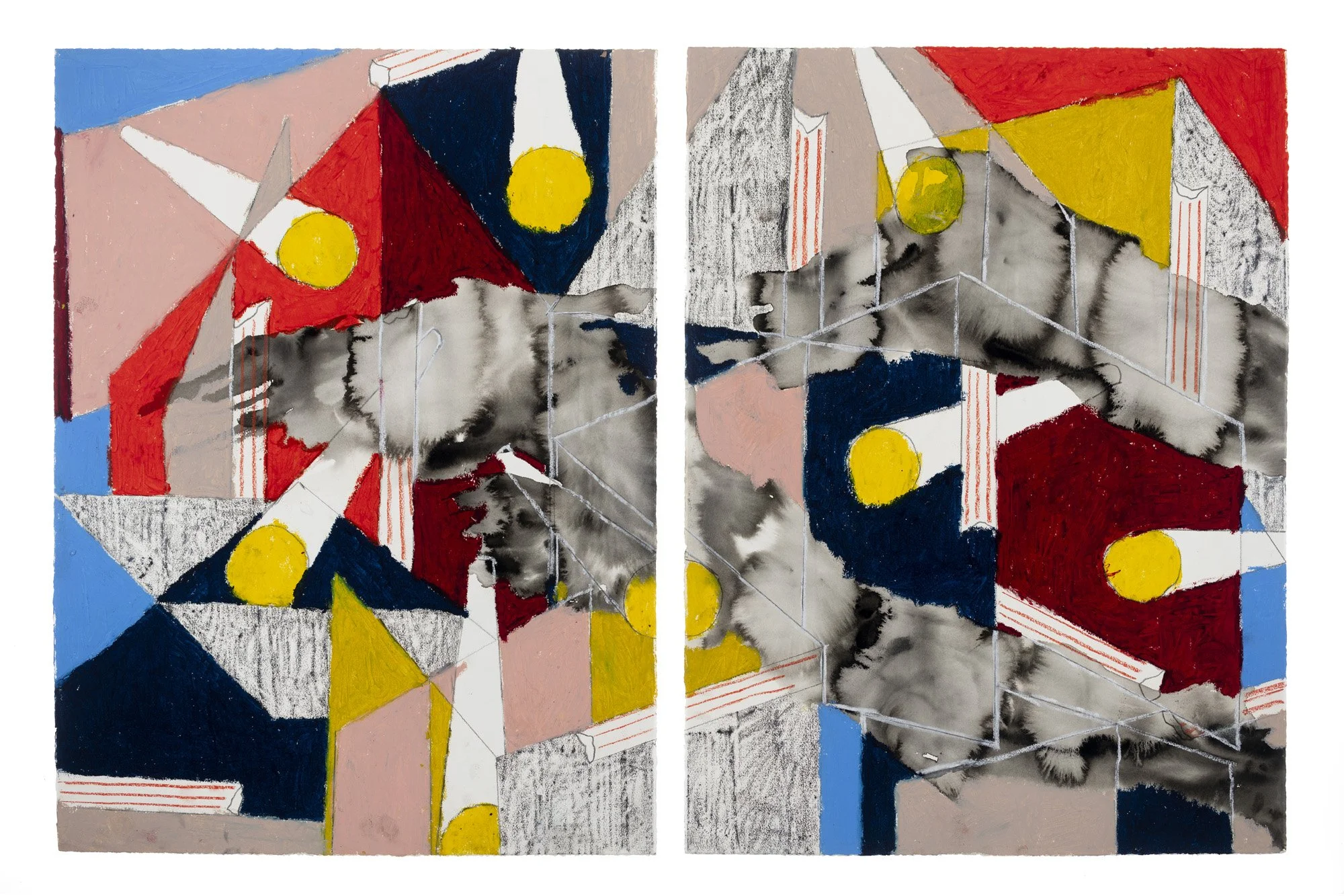 Landscape (ruin) 
30 x 44 inches on paper
2021-22