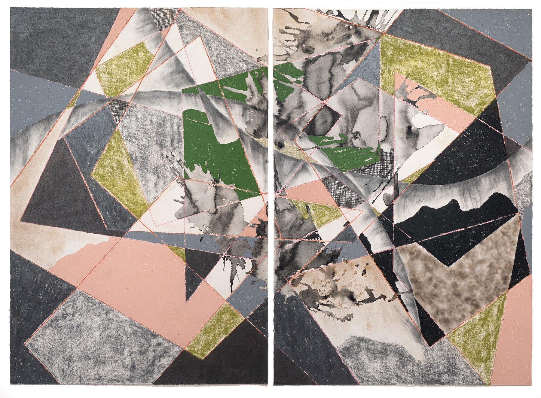 The Couple as Curves and Frames
60 x 82 inches on paper
2024