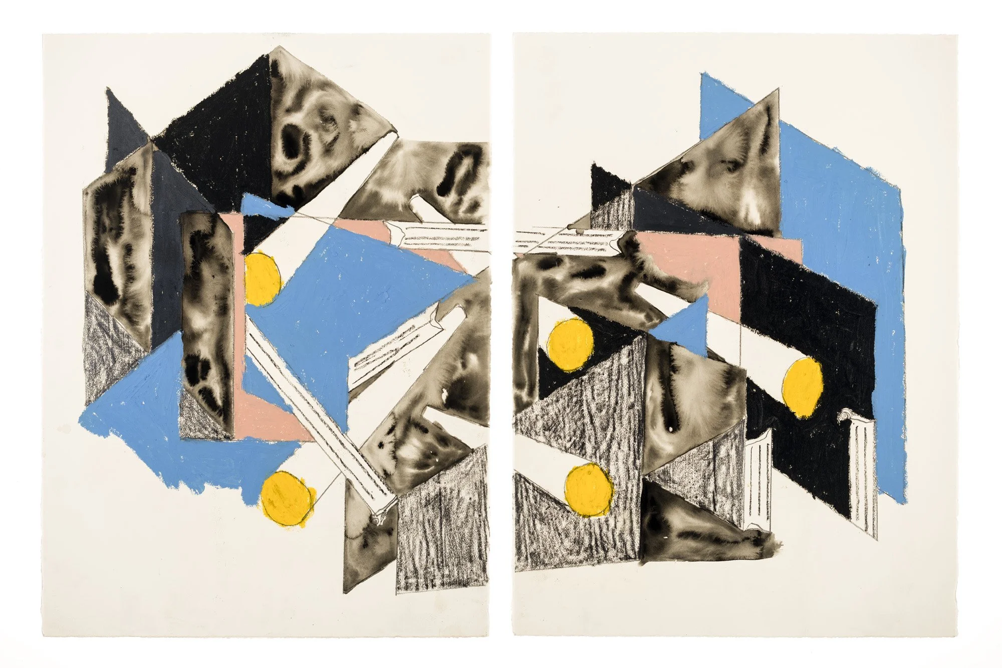 Ruins 
30 x 44 inches on paper
2021-22